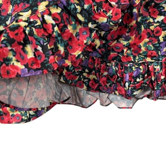 NEW! O.P.T. Cade Floral Wrap Dress One Pretty Thing Lined Puff Sleeve Size XS - Picture 4 of 13